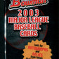 2003 Bowman Baseball Unopened Pack (Hobby) (10)