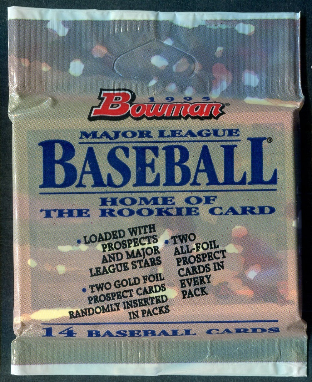 1995 Bowman Baseball Unopened Jumbo Hanger Pack (14)