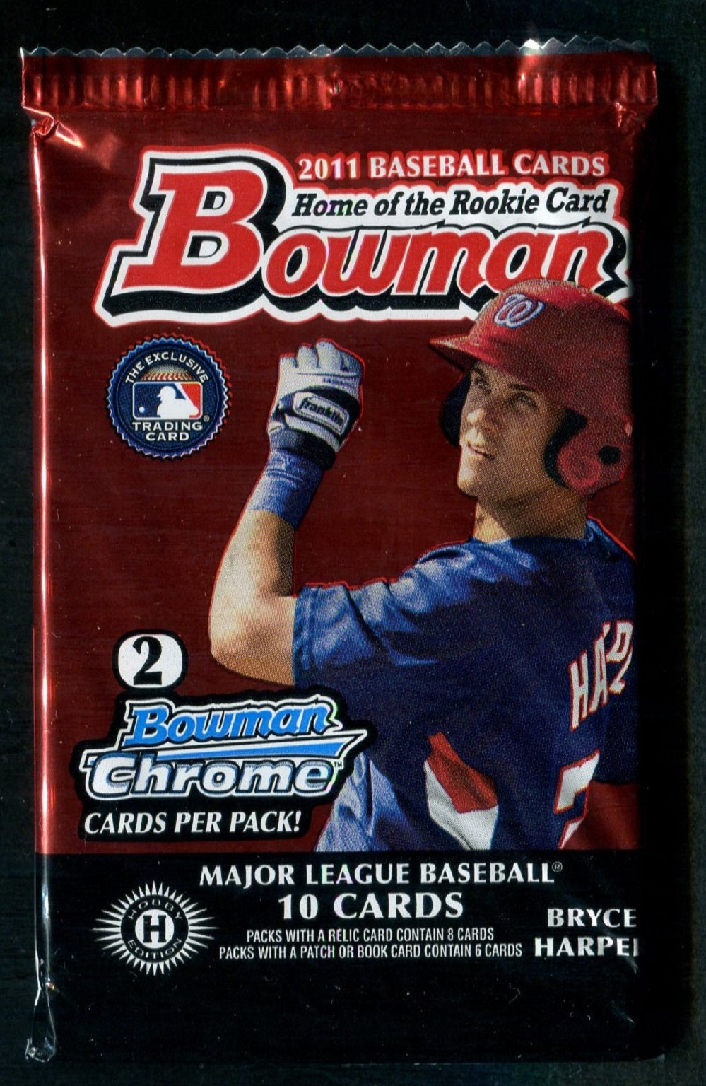 2011 Bowman Baseball Unopened Pack (Hobby) (10)