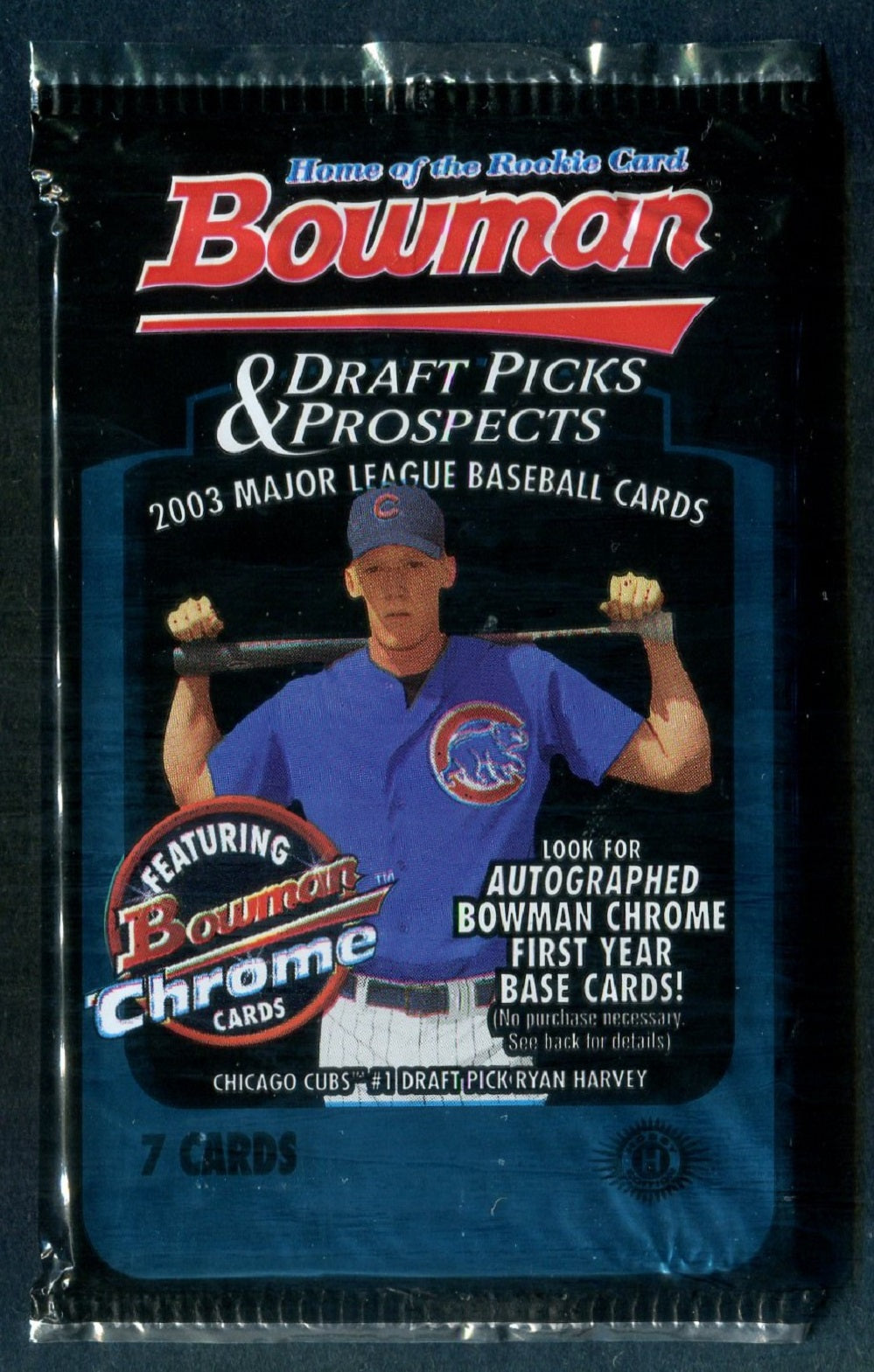 2003 Bowman Draft Picks & Prospects Baseball Unopened Pack (Hobby) (7)