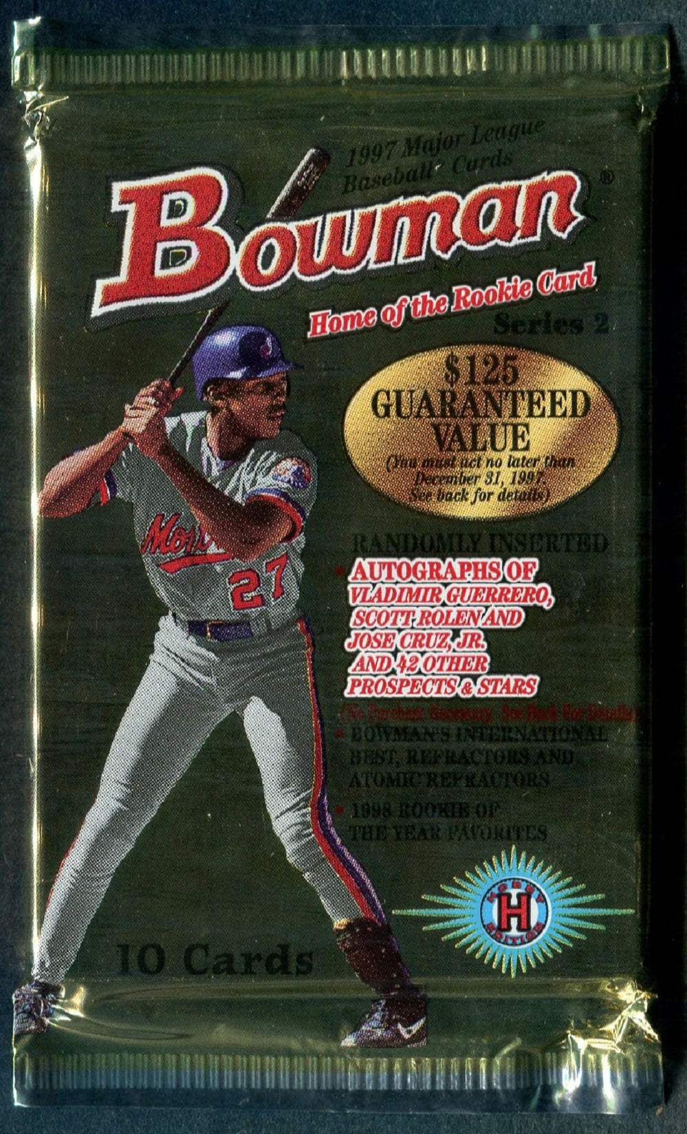 1997 Bowman Baseball Unopened Series 2 Pack (Hobby) (10)