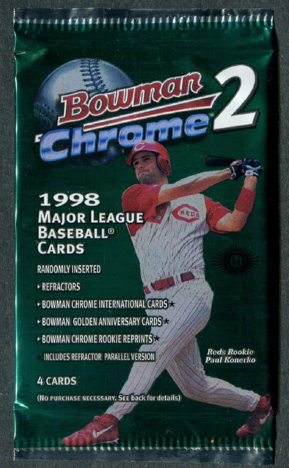 1998 Bowman Chrome Baseball Unopened Series 2 Pack (Hobby) (4)