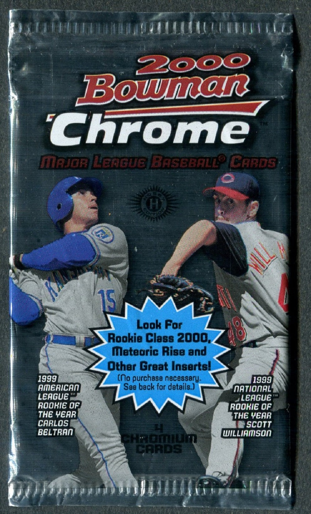 2000 Bowman Chrome Baseball Unopened Pack (Hobby) (4)