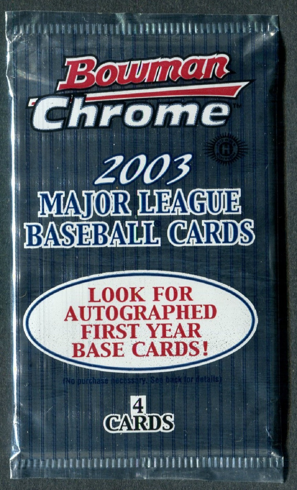 2003 Bowman Chrome Baseball Unopened Pack (Hobby) (4)