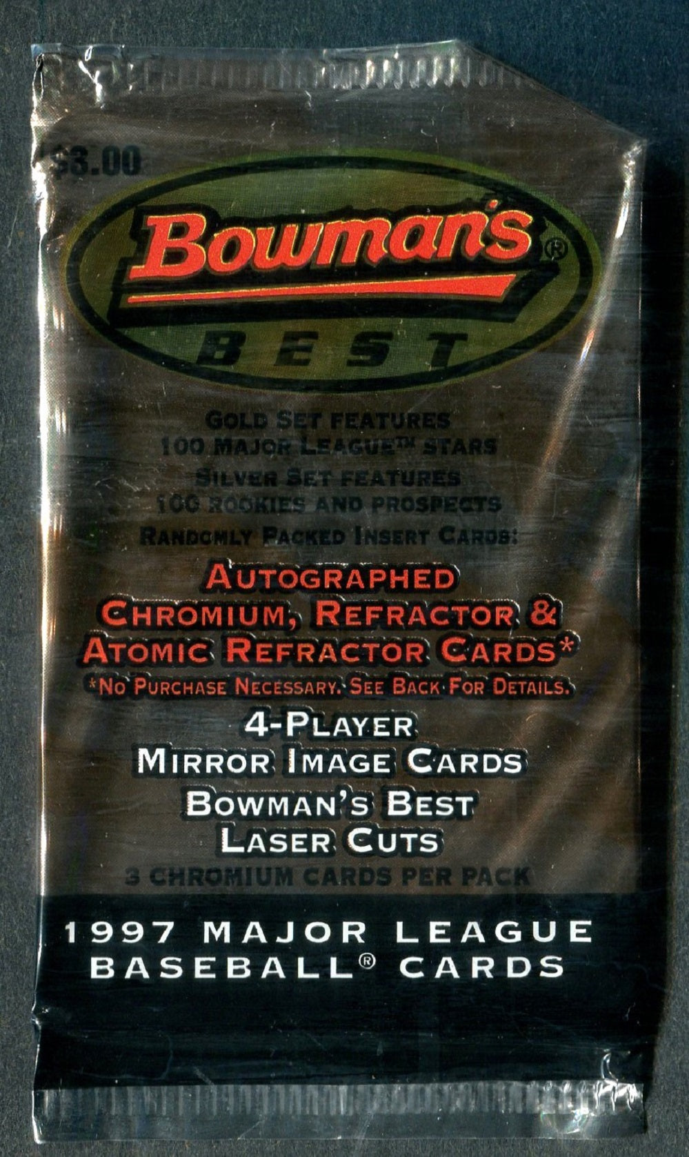 1997 Bowman's Best Baseball Unopened Pack (Pre-Priced) (3)