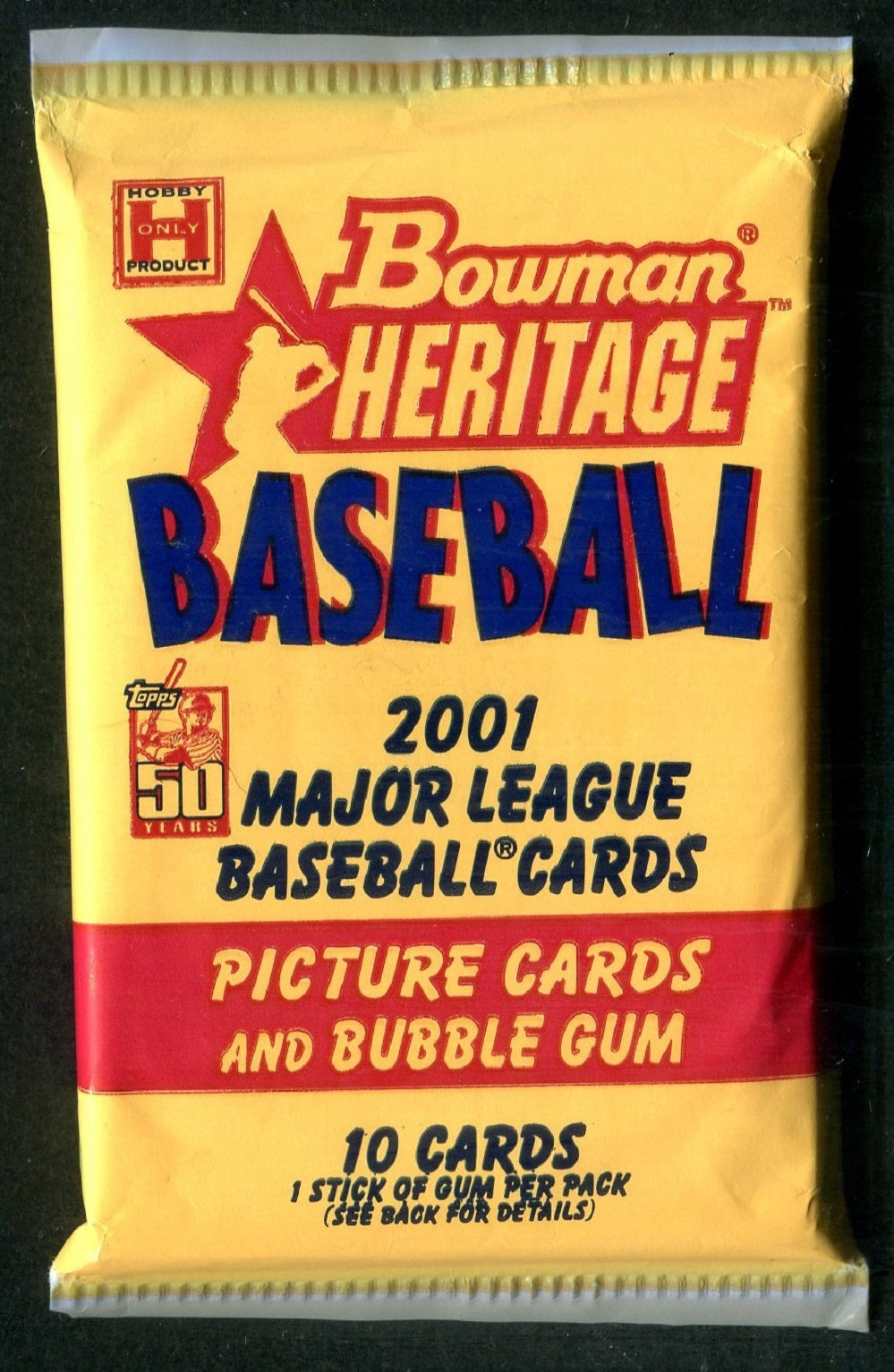 2001 Bowman Heritage Baseball Unopened Pack (Hobby) (10)