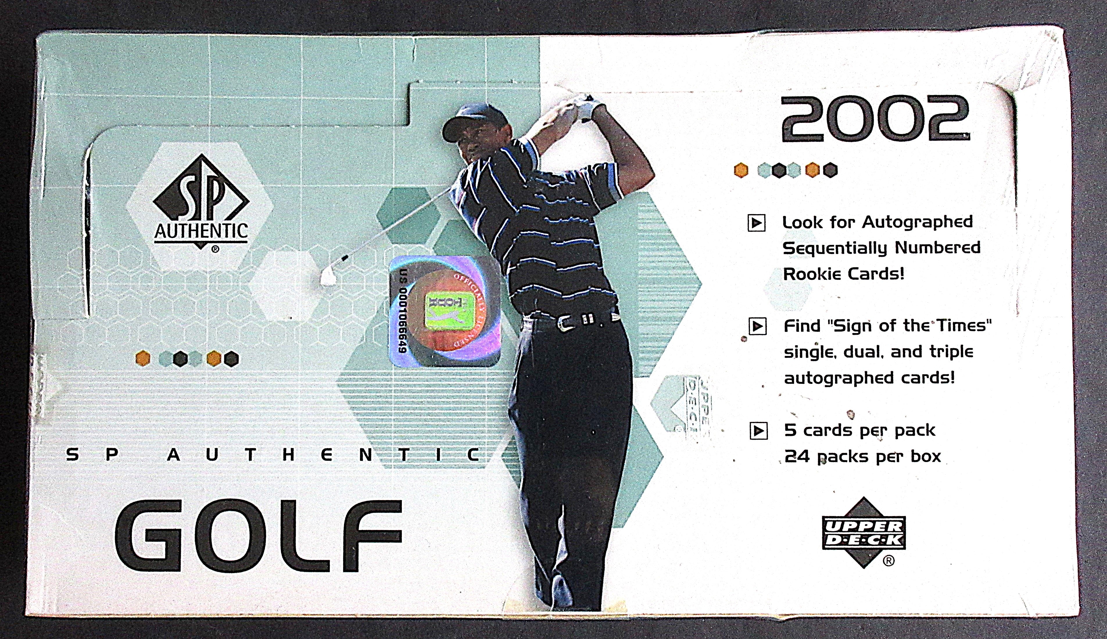 2002 Upper Deck SP Authentic Golf Box (Hobby) (24/5)
