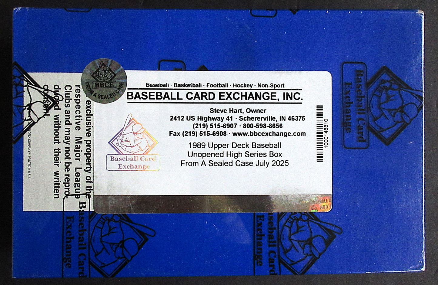 1989 Upper Deck Baseball High Series Box (FASC) (Read)