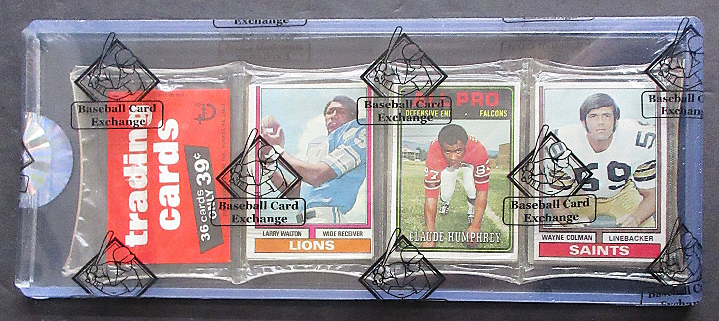 1974 Topps Football Unopened Rack Pack (BBCE) (26517)