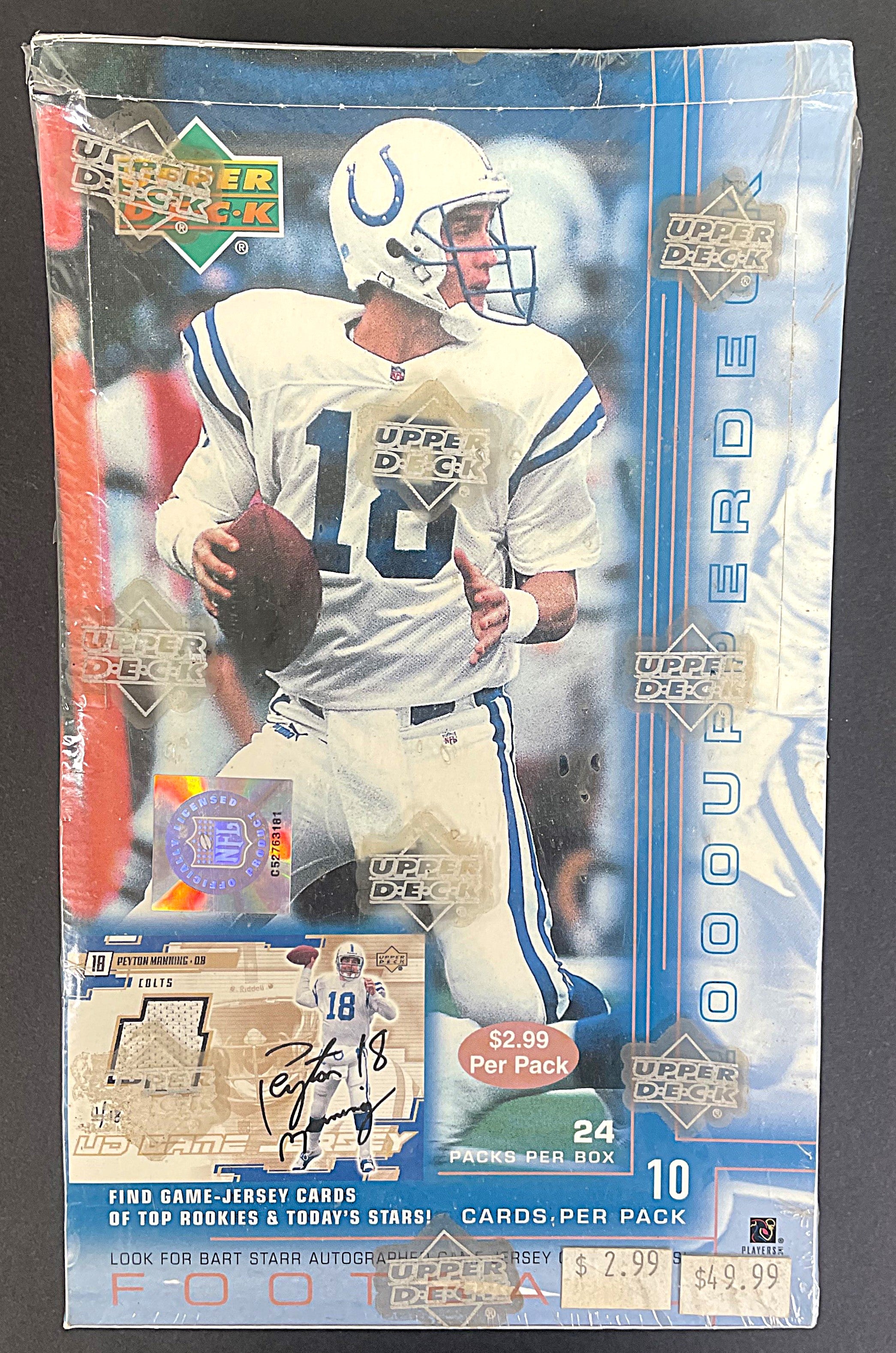 2000 Upper Deck Football Unopened Box (Pre-Priced) (24/10)