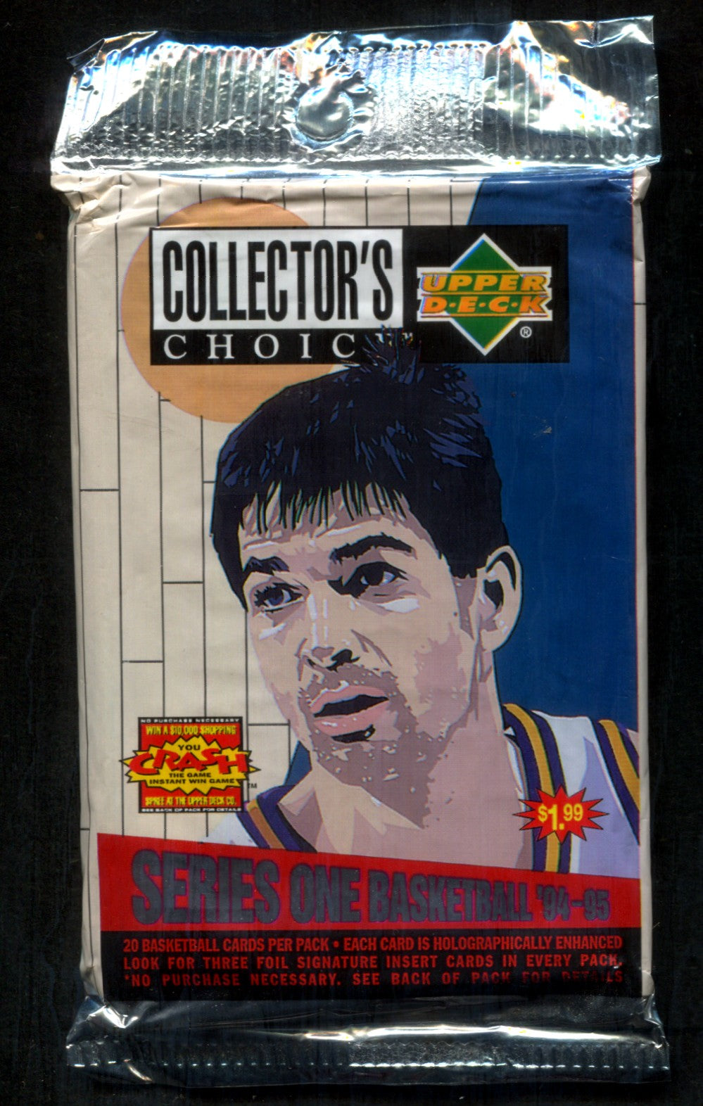 1994/95 Upper Deck Collector's Choice Basketball Unopened Series 1 Jumbo Pack (Pre-Priced) (20)