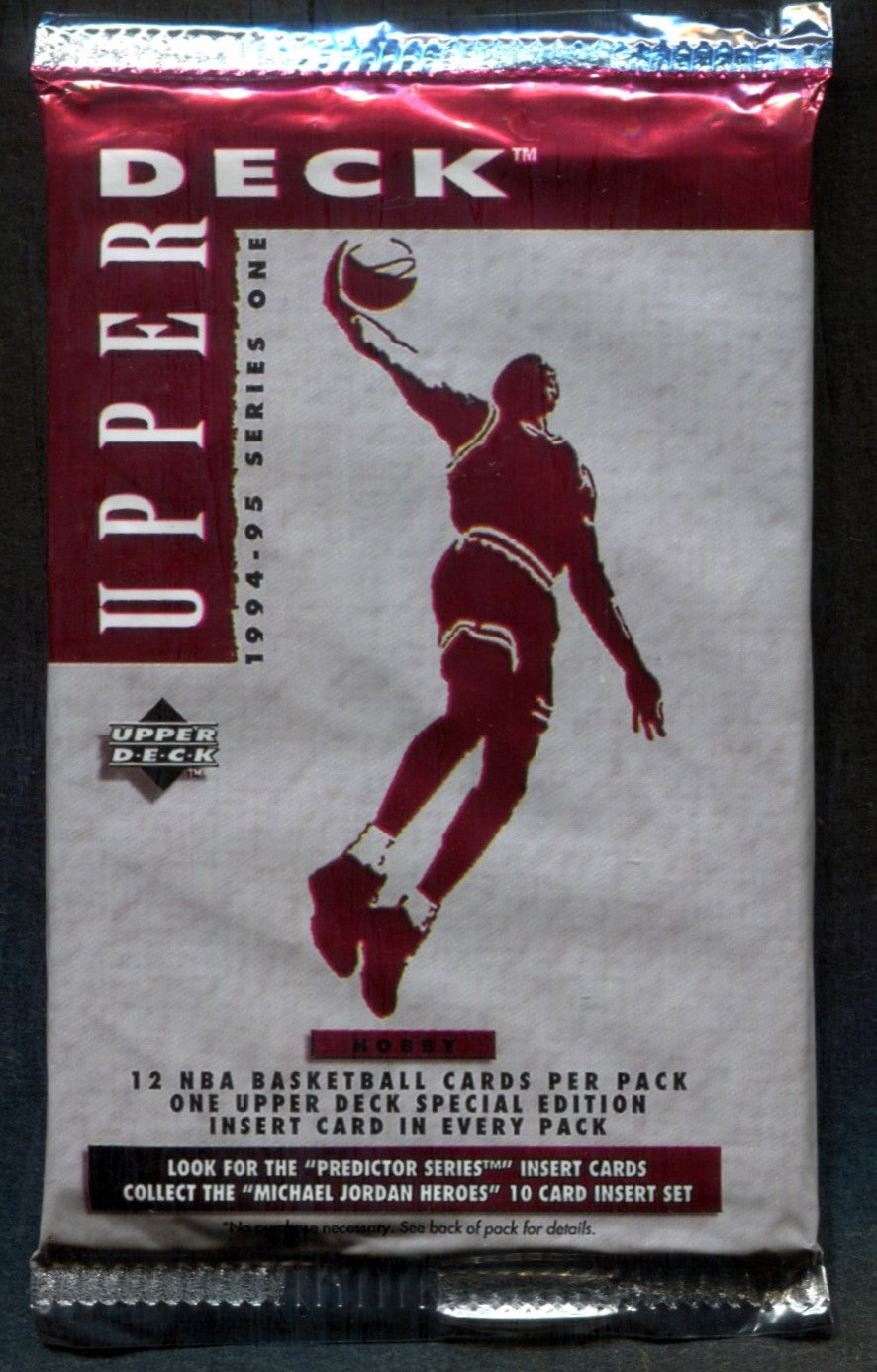 1994/95 Upper Deck Basketball Unopened Series 1 Pack (Hobby) (12)