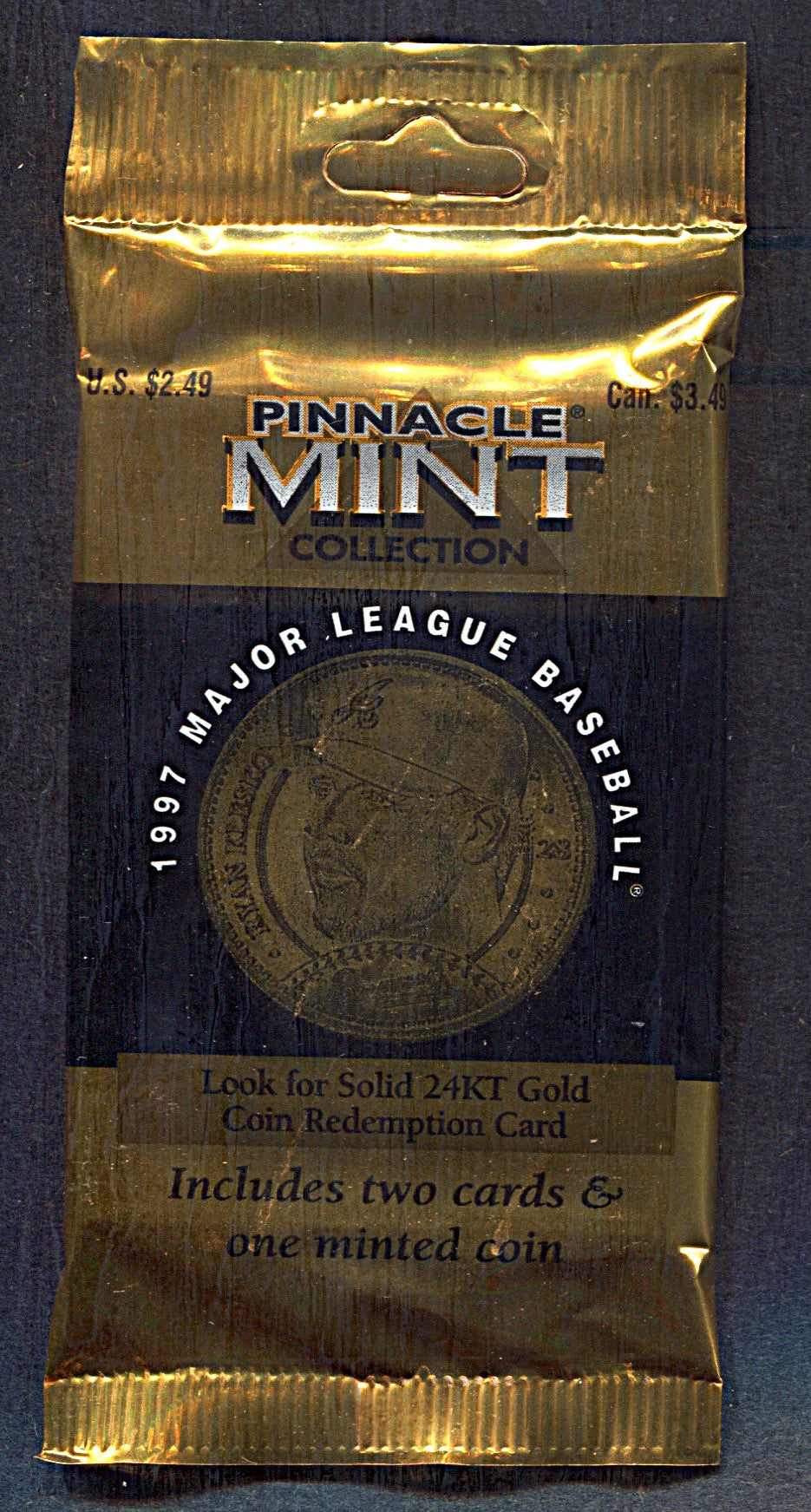 1997 Pinnacle Mint Collection Baseball Unopened Pack (Pre-Priced) (2/1)