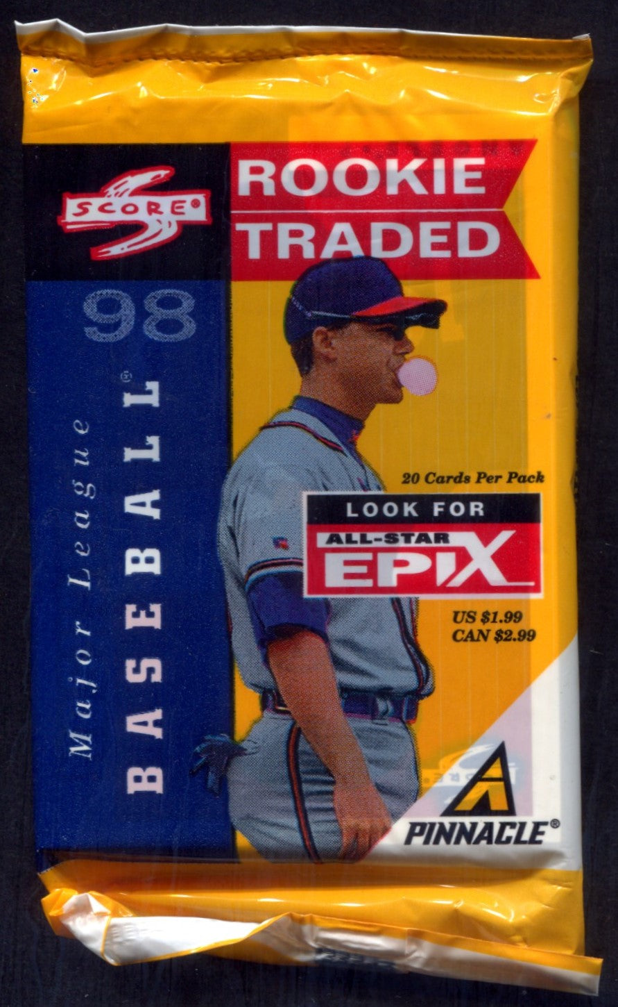 1998 Score Baseball Rookie Traded Unopened Pack (Pre-Priced) (20)