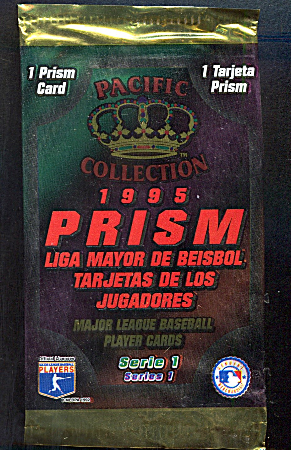 1995 Pacific Prism Baseball Unopened Series 1 Pack (1)
