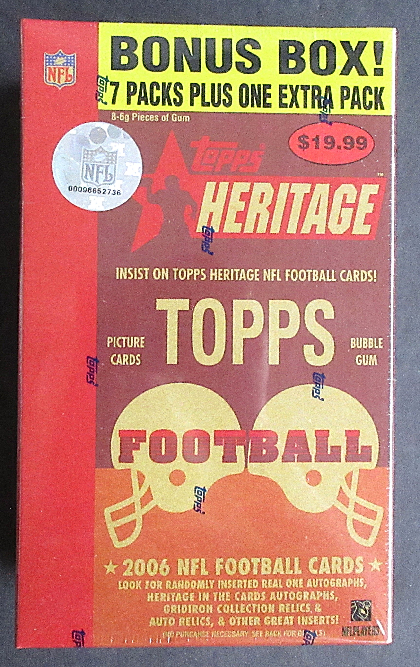 2006 Topps Heritage Football Blaster Box (8/8)