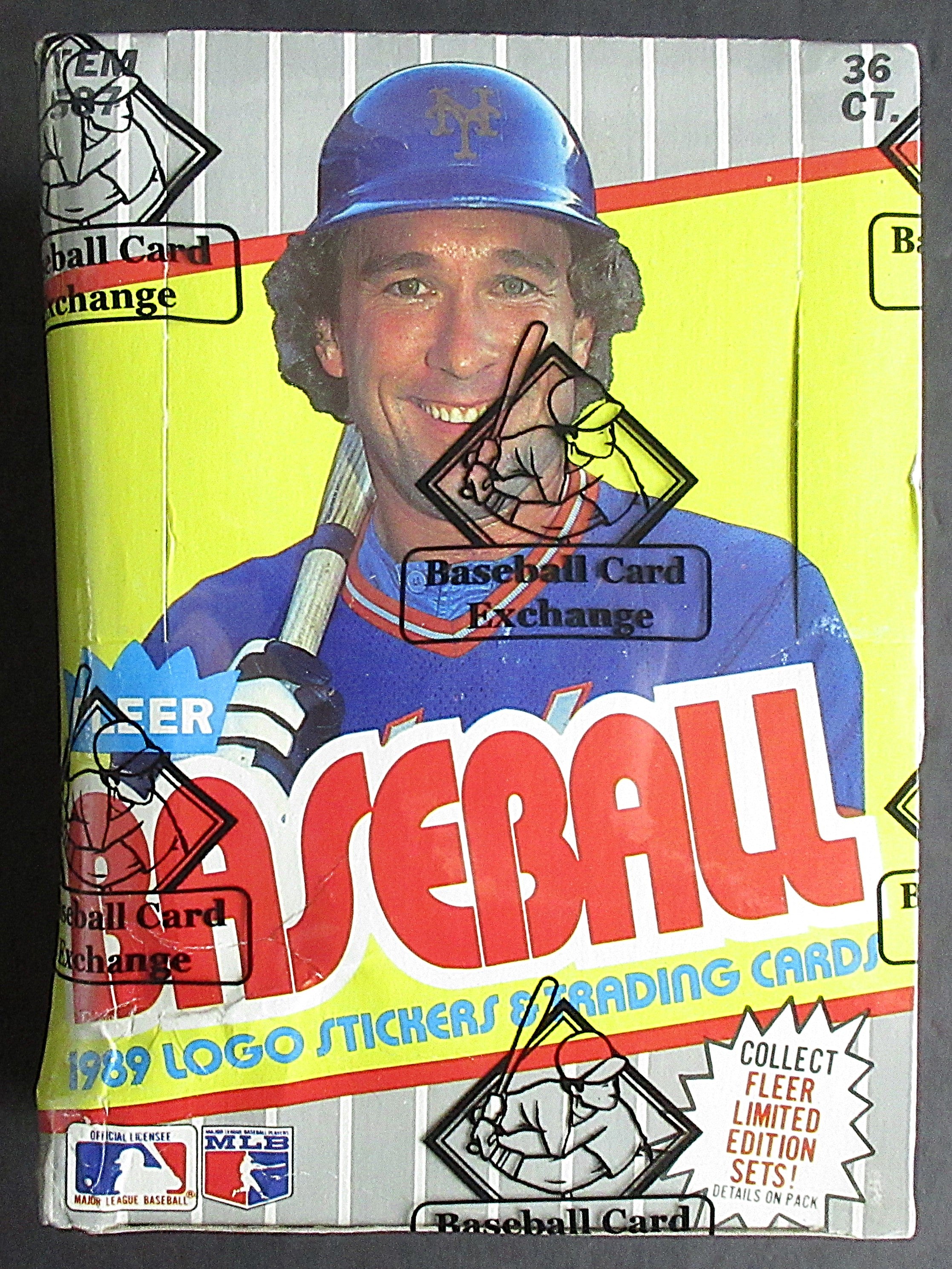 1989 Fleer Baseball Unopened Wax Box (FASC) (Code 83641) (Read) (26552)