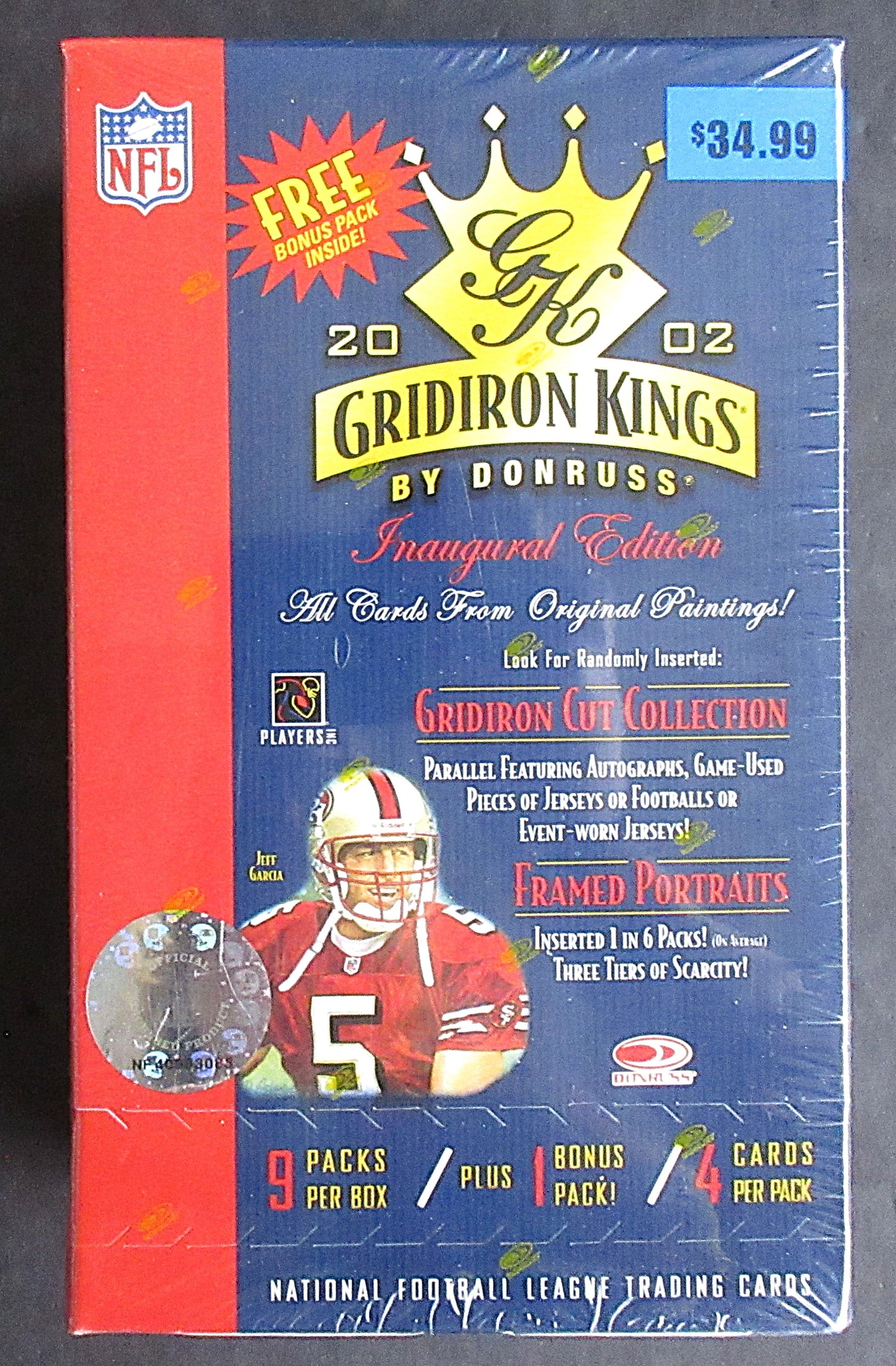 2002 Donruss Gridiron Kings Football Blaster Box (10/4)