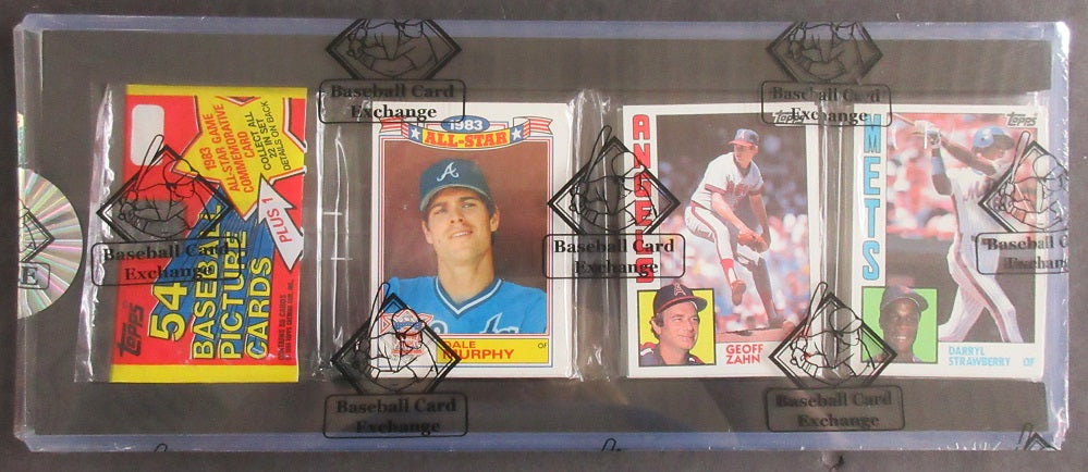 1984 Topps Baseball Unopened Rack Pack (Strawberry RC Top) (BBCE)