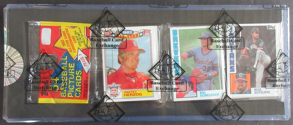 1984 Topps Baseball Unopened Rack Pack (Mattingly RC Back) (BBCE)