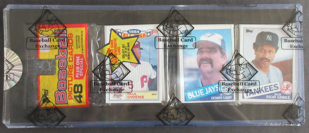 1985 Topps Baseball Unopened Rack Pack (Clemens RC Back) (BBCE)