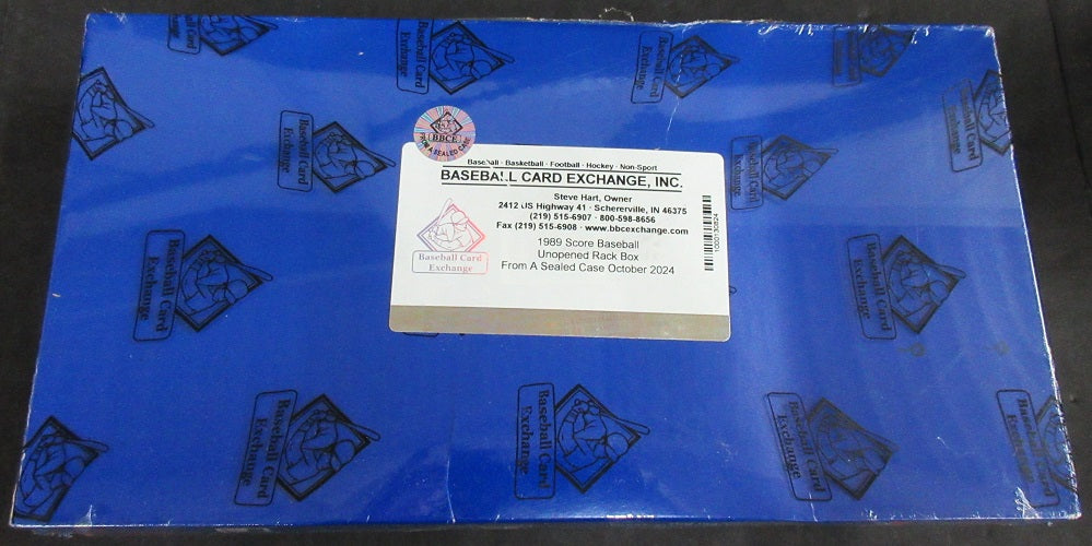 1989 Score Baseball Unopened Rack Box (FASC)