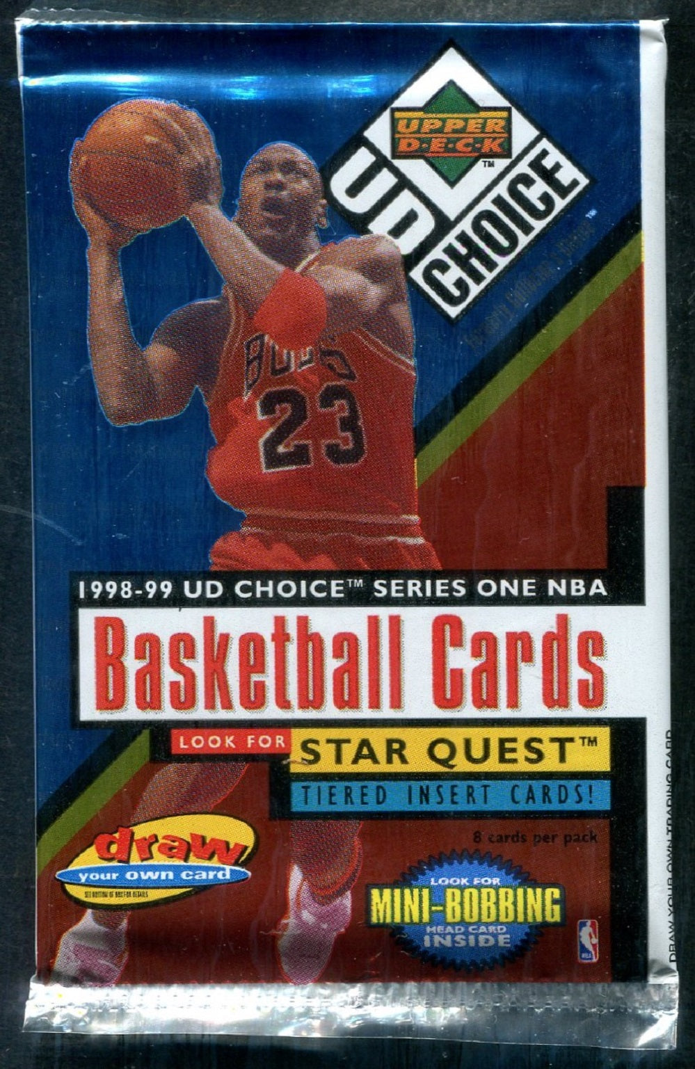 1998/99 Upper Deck Choice Basketball Unopened Series 1 Pack (Retail) (8)