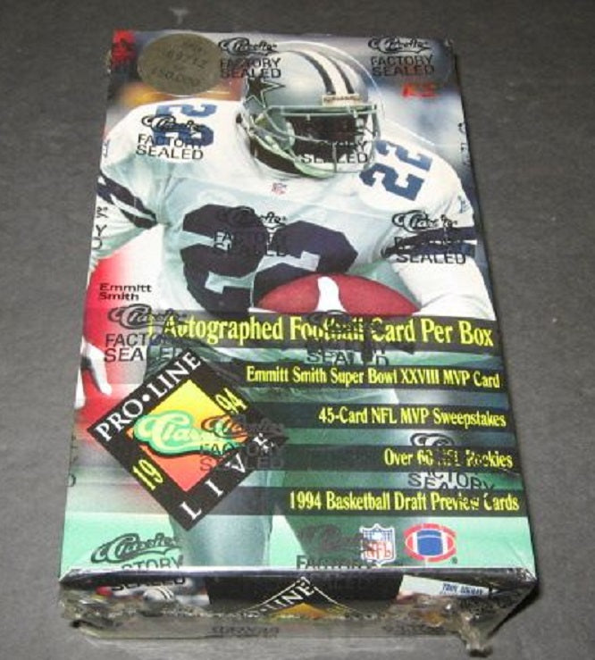 1994 Classic Pro Line Live Football Box