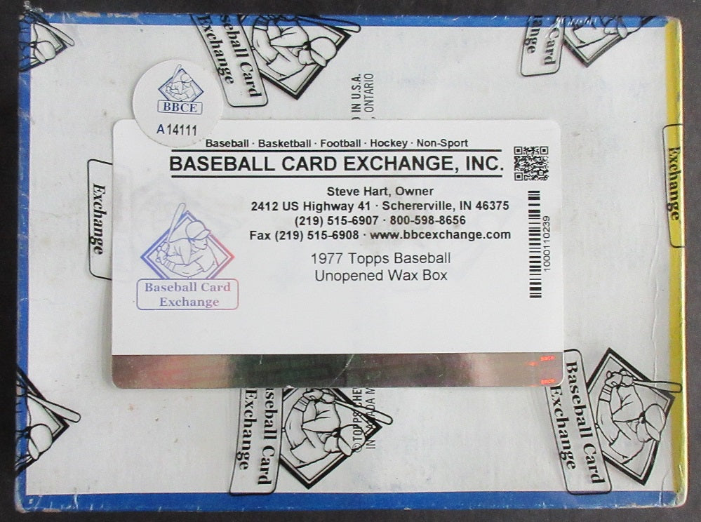 1977 Topps Baseball Unopened Wax Box (BBCE) (A14111)