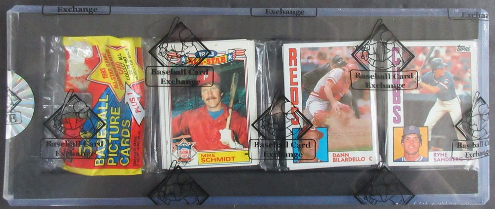 1984 Topps Baseball Unopened Rack Pack (BBCE) (Sandberg Top)