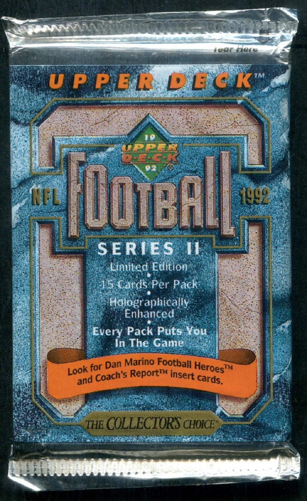 1992 Upper Deck Football Unopened Series 2 Pack (Hobby) (15)