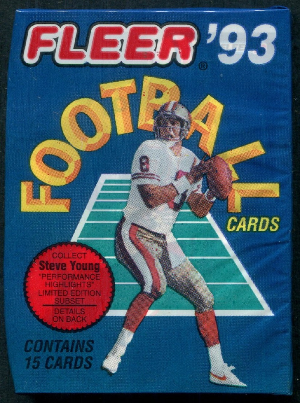 1993 Fleer Football Unopened Pack (15)