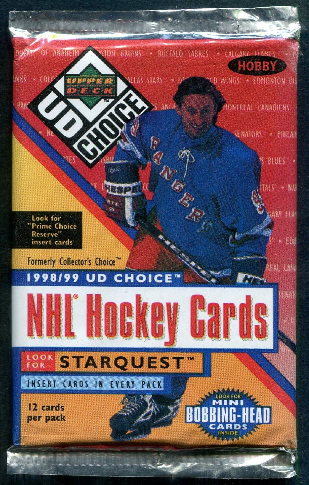 1998/99 Upper Deck UD Choice Hockey Unopened Pack (Hobby) (12)