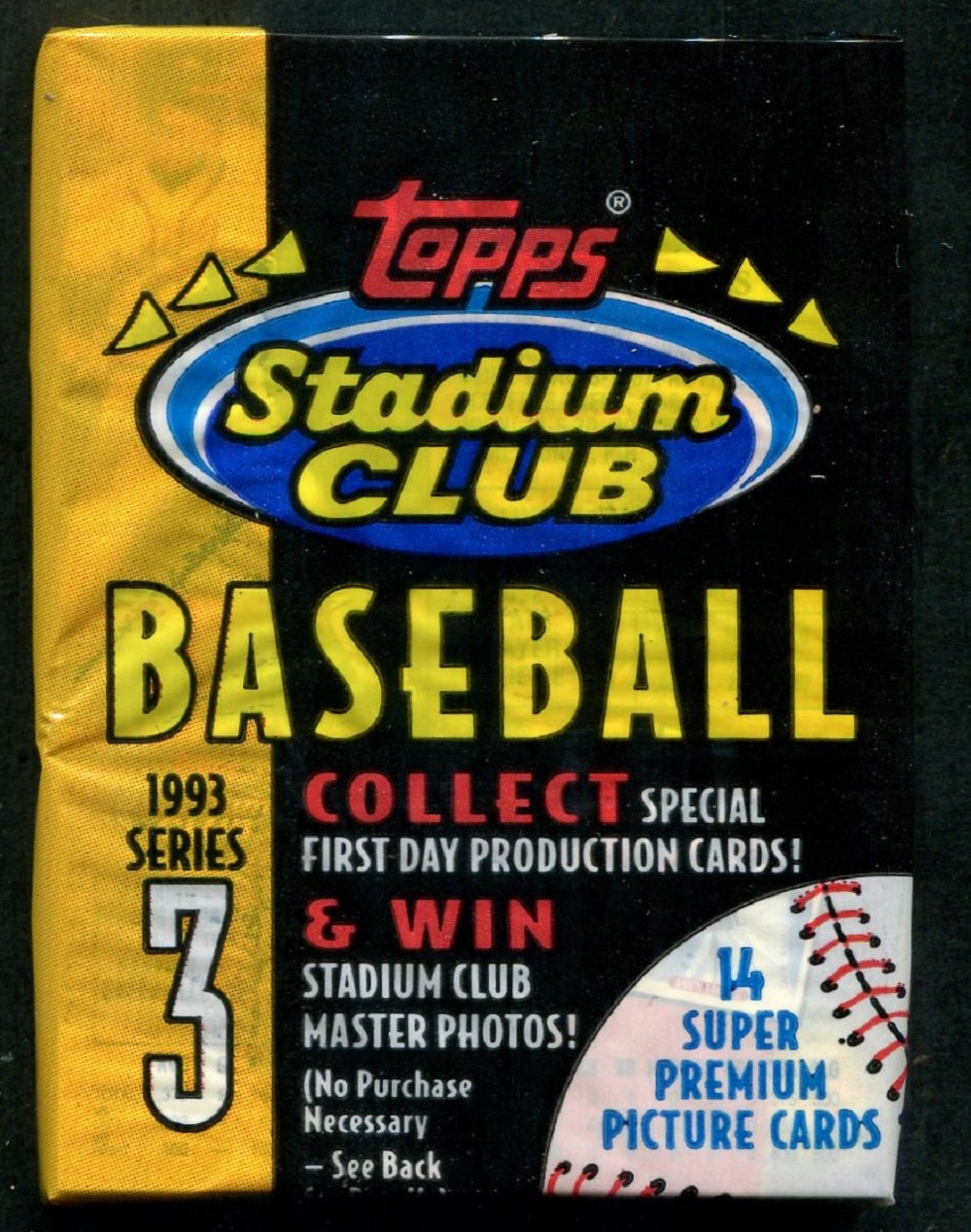 1993 Topps Stadium Club Baesball Unopened Series 3 Pack (14)