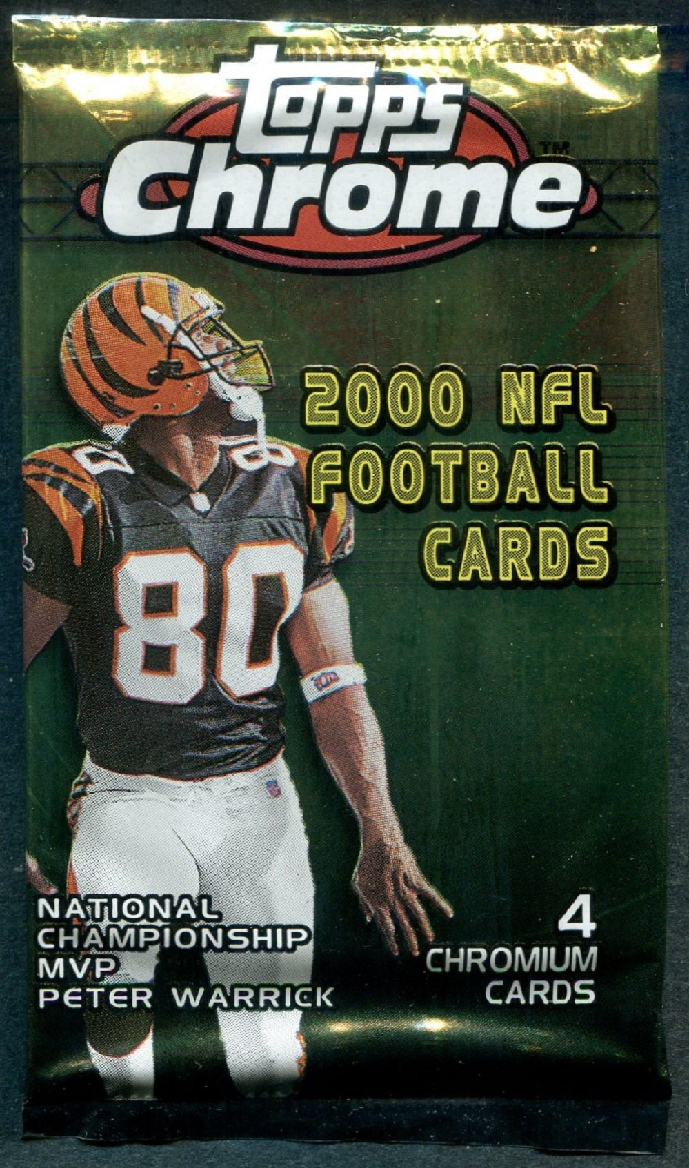2000 Topps Chrome Football Unopened Pack (4)