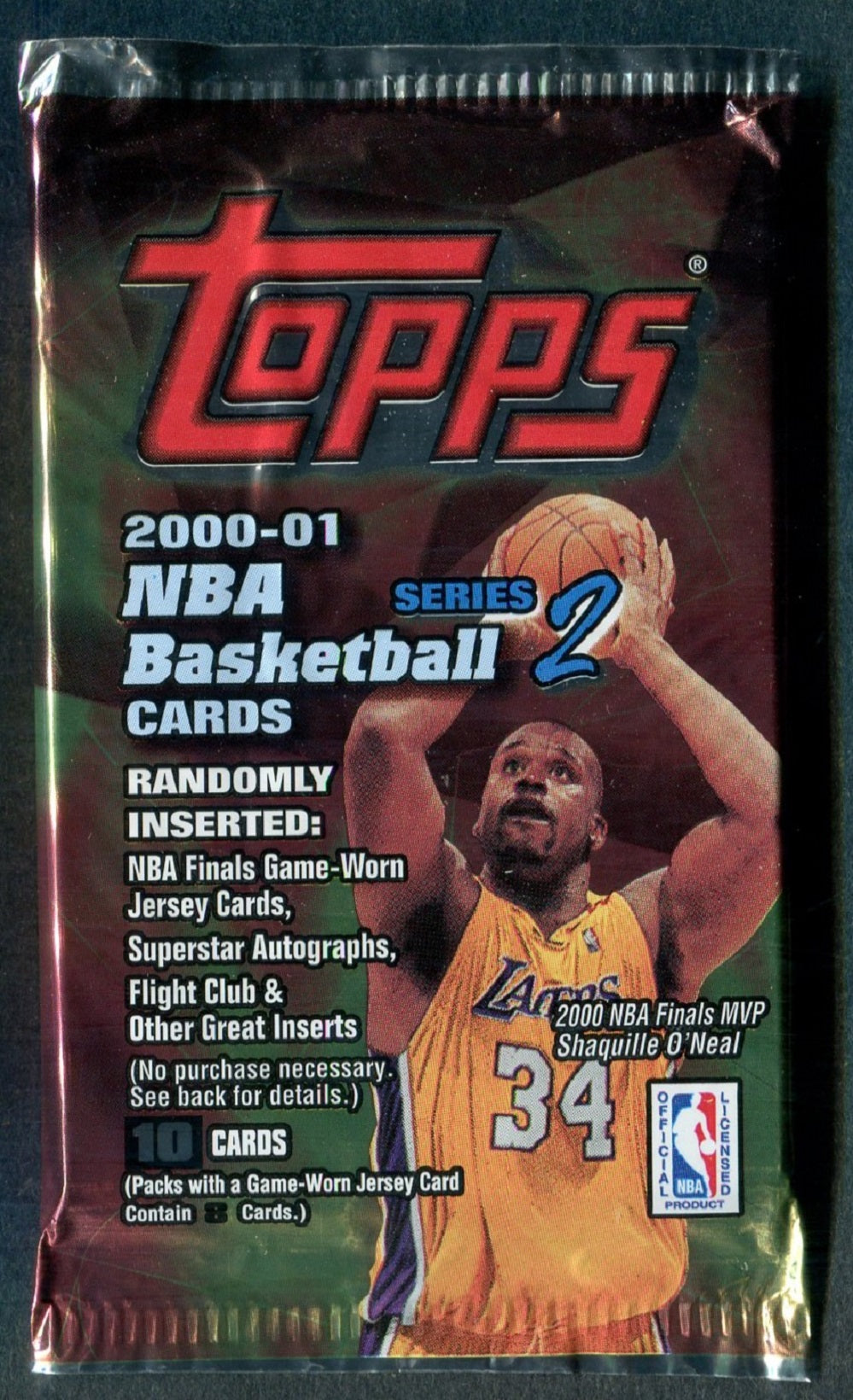 2000/01 Topps Basketball Unopened Series 2 Pack (Retail) (10)