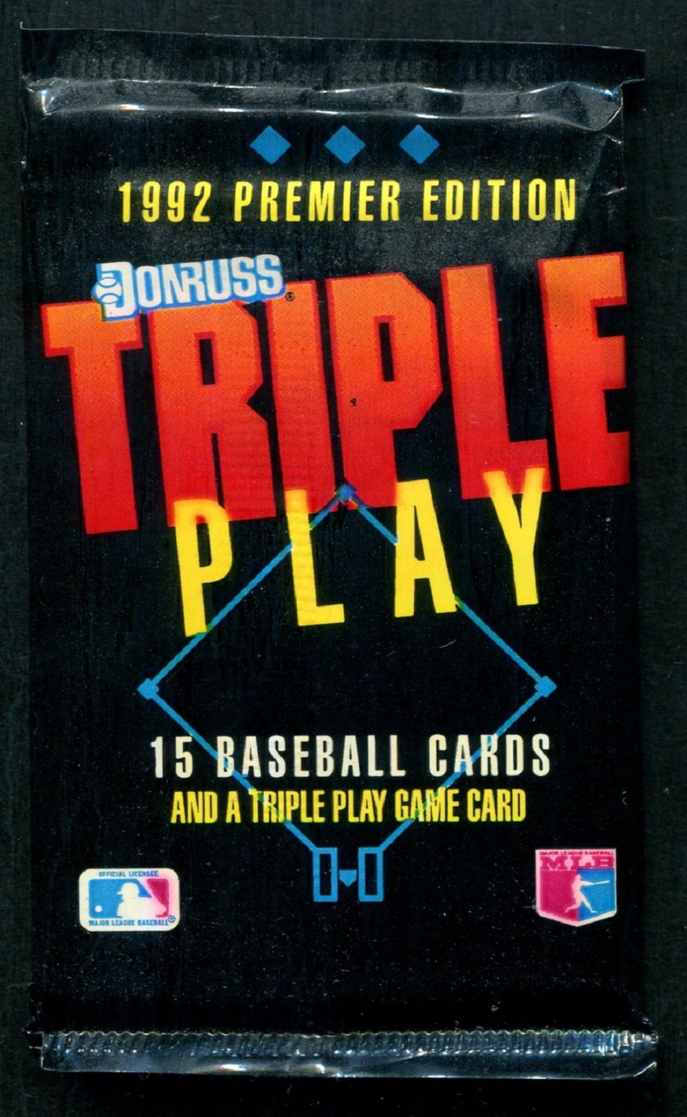 1992 Donruss Triple Play Baseball Unopened Pack (15)