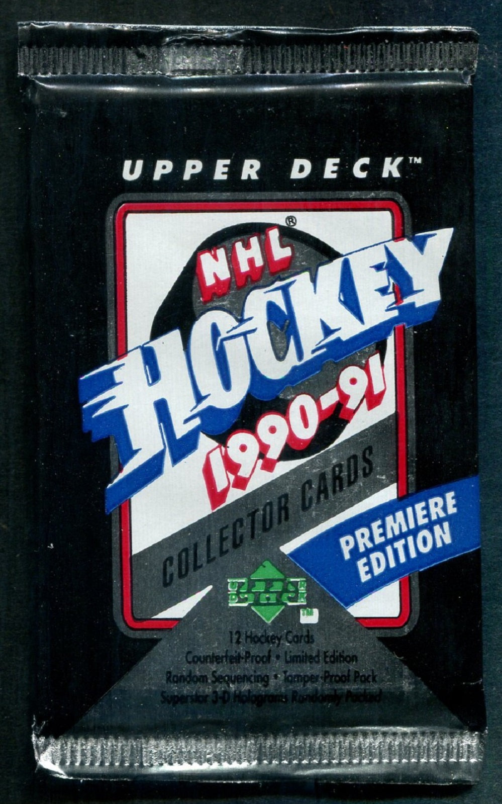 1990/91 Upper Deck Hockey Unopened Low Series Pack (U.S.) (12)