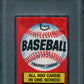 1974 Topps Baseball Fun Pack (2 Card) Unopened Wax Pack PSA 7
