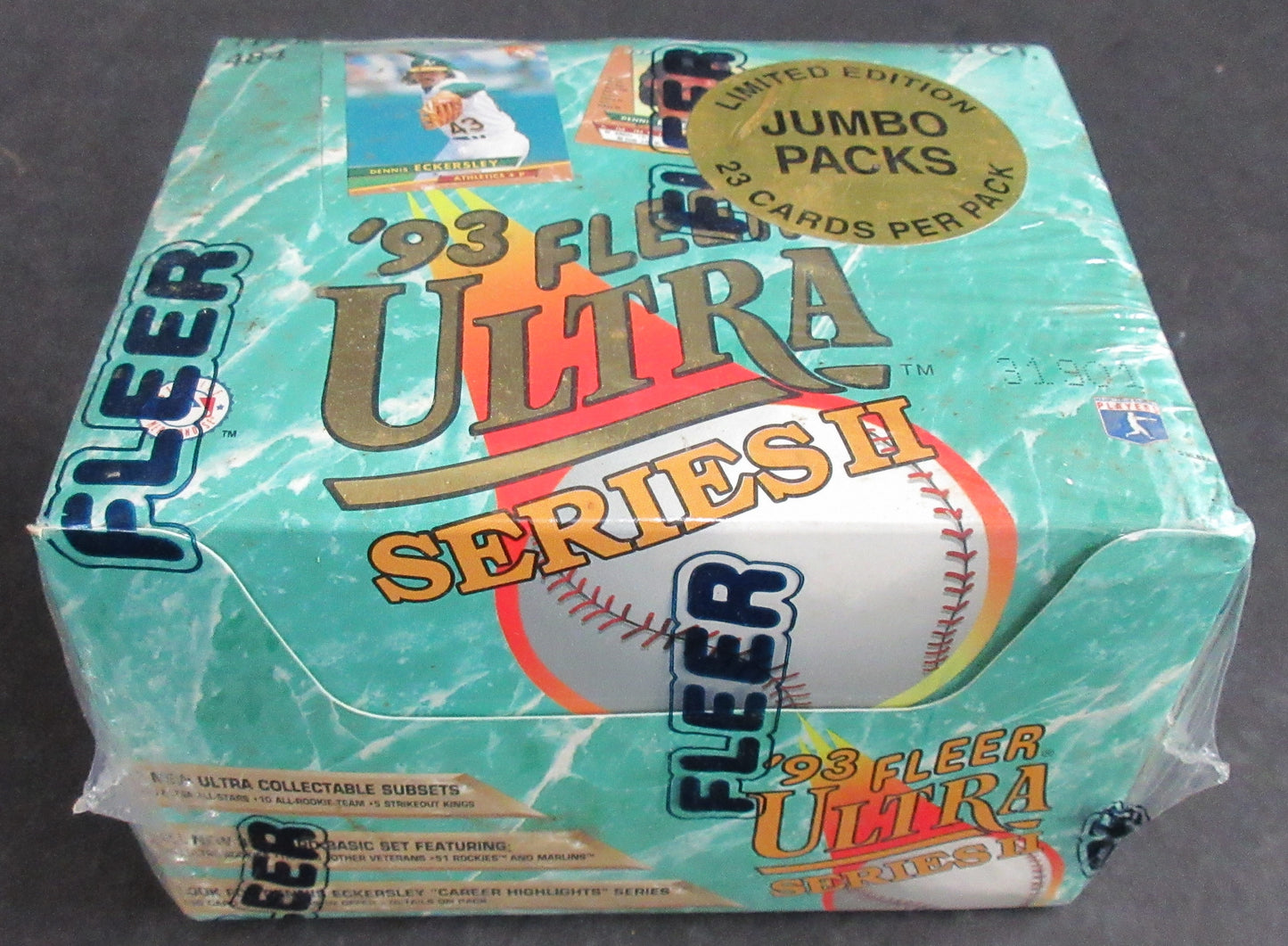 1993 Fleer Ultra Baseball Unopened Series 2 Jumbo Box (20/23)