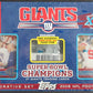 2008 Topps NY Giants Super Bowl XLII Factory Set