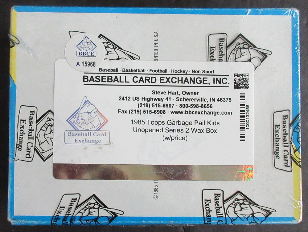 1985 Topps Garbage Pail Kids Series 2 Unopened Wax Box (w/ price) (BBCE) (A15968)