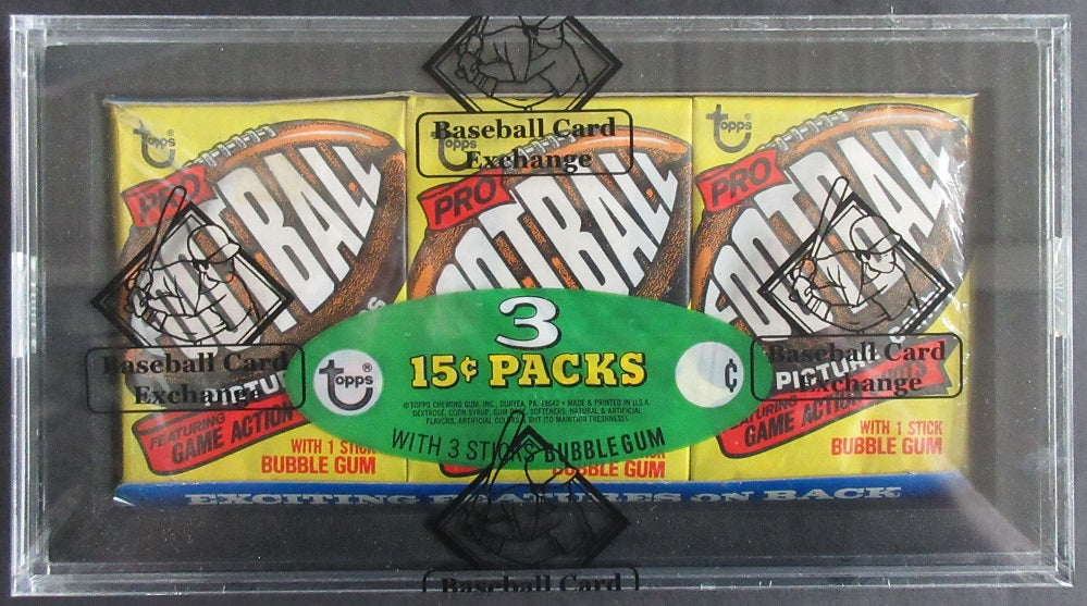 1977 Topps Football Unopened Wax Pack Tray (BBCE)