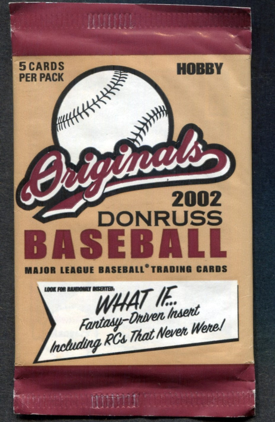 2002 Donruss Originals Baseball Unopened Pack (Hobby) (5)
