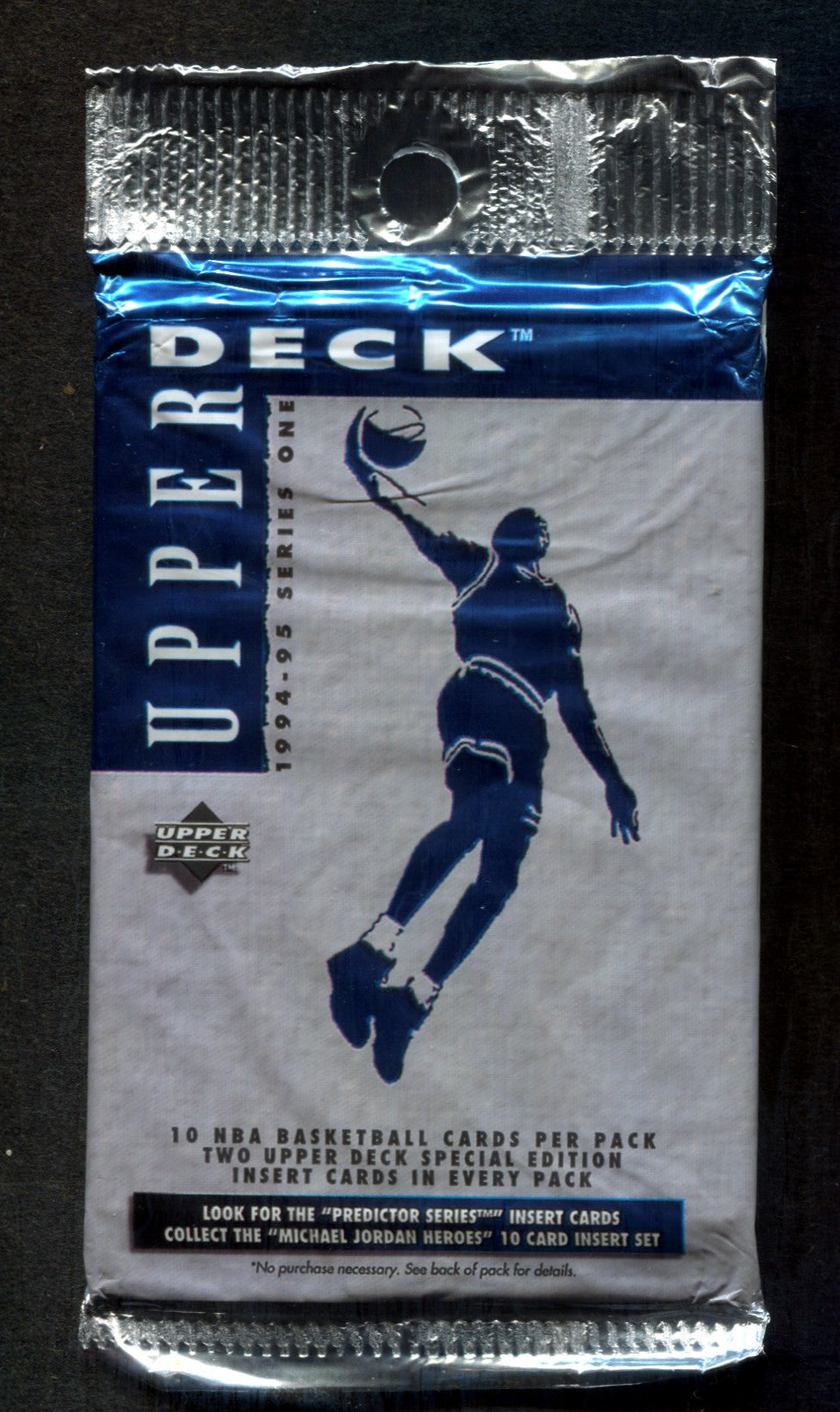 1994/95 Upper Deck Basketball Unopened Series 1 Pack (Teal) (10)