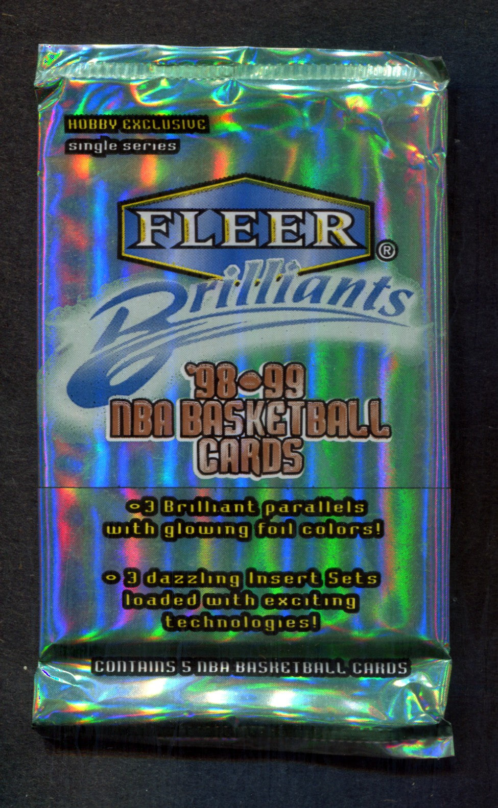 1998/99 Fleer Brilliants Basketball Unopened Pack (Hobby) (5)