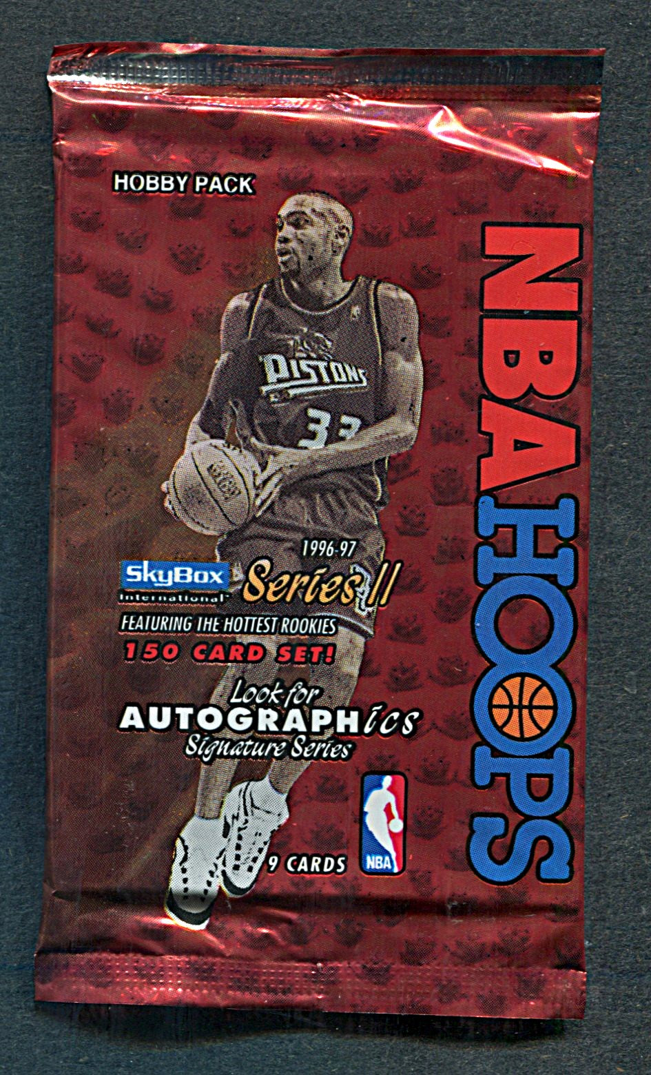 1996/97 Hoops Basketball Unopened Series 2 Pack (Hobby) (9)
