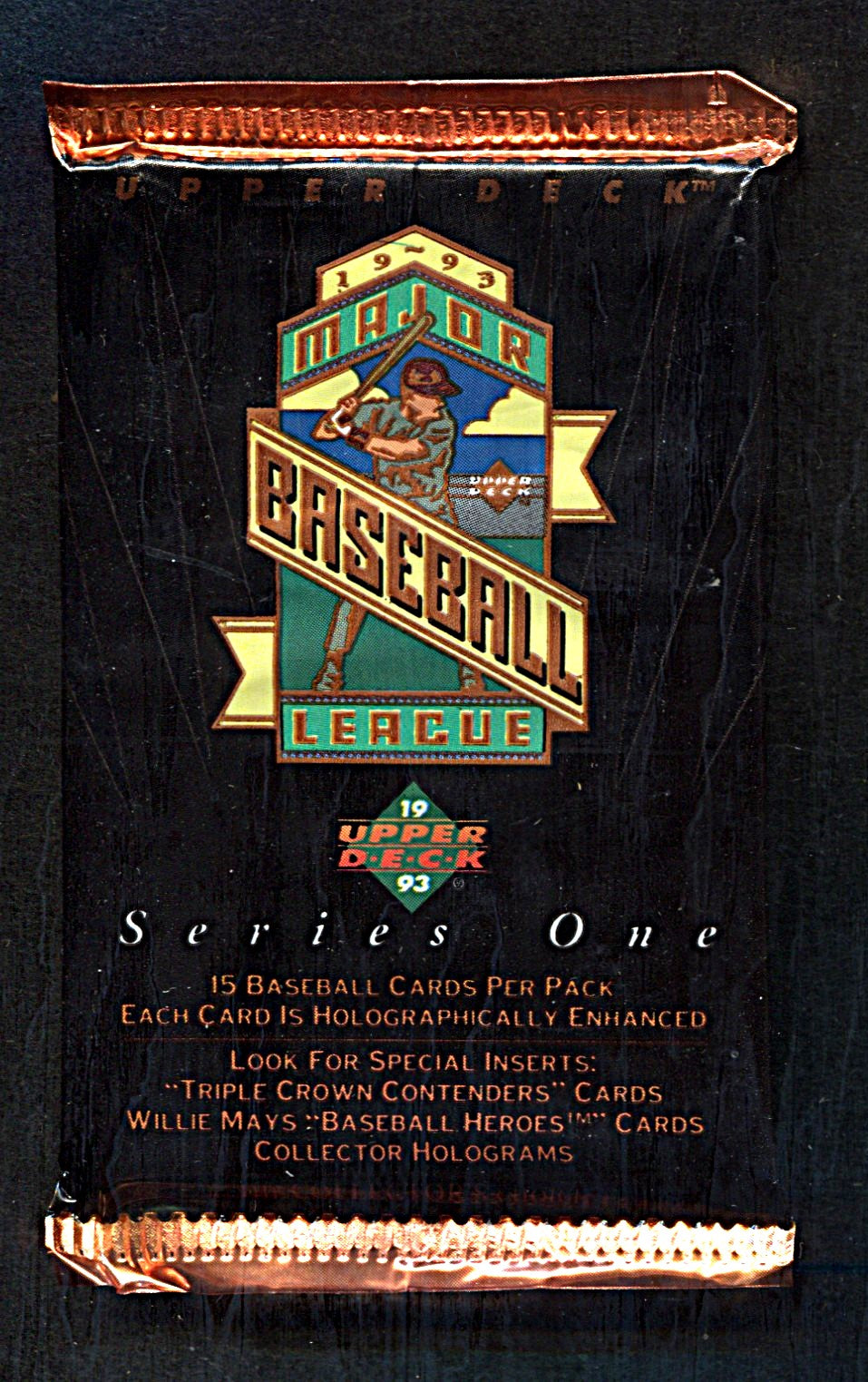 1993 Upper Deck Baseball Unopened Series 1 Pack (Hobby) (15)