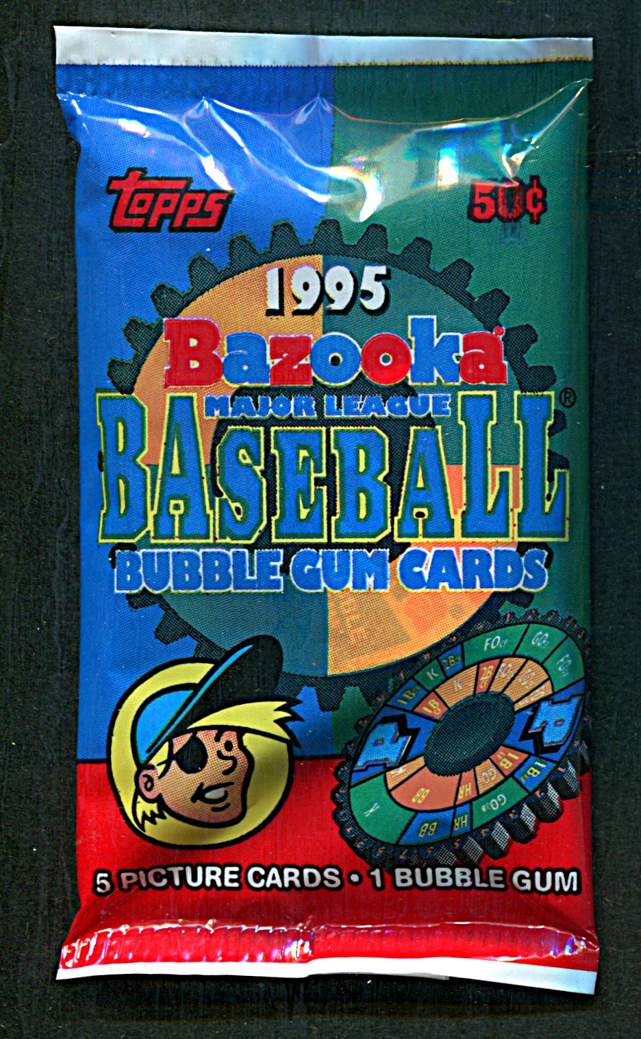 1995 Topps Bazooka Baseball Unopened Pack (5)