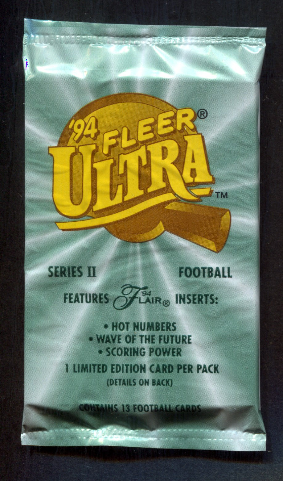 1994 Fleer Ultra Football Unopened Series 2 Pack (13)
